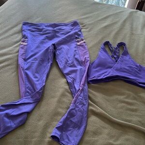 Fabletics outfit. Purple. Really cute.